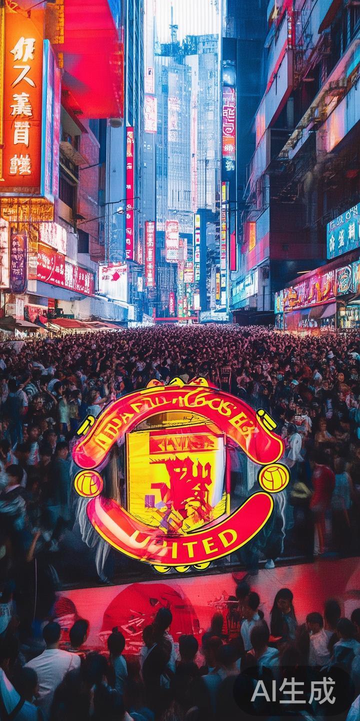 *曼联品牌国际化拓展：*借助中国市场庞大的潜在客户